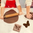 thumbnail image 6 of Utoimkio Wooden Cookie Mould 3D Baking Mould Cookie Die Cutting Machine Conical Plant Model Cookie Wooden Gingerbread For Halloween Thanksgiving Christmas Kitchen DIY, 6 of 7