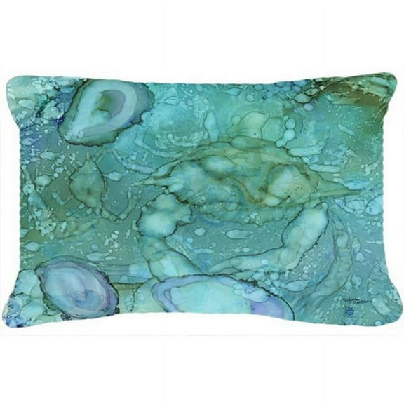 Abstract Crabs & Oysters Fabric Decorative Pillow