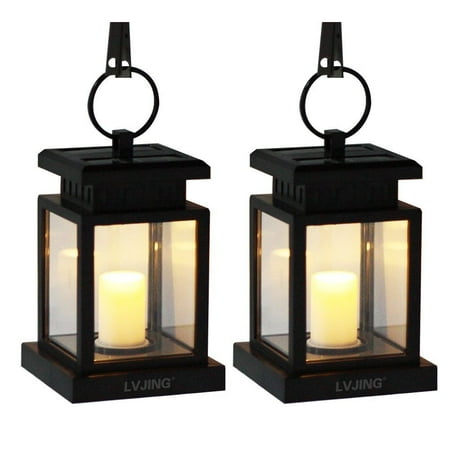 Pack Of 2 Lvjing Vintage Waterproof Solar Hanging Umbrella Lantern Pack Of 2 Lvjing Vintage Waterproof Solar Hanging Umbrella Lantern Led Candle Lights With