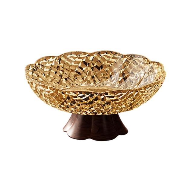 Coffee Table Tray 9.84 in Plastic Fruit Plate with Detachable Base for Living Room Snack Candy Serving