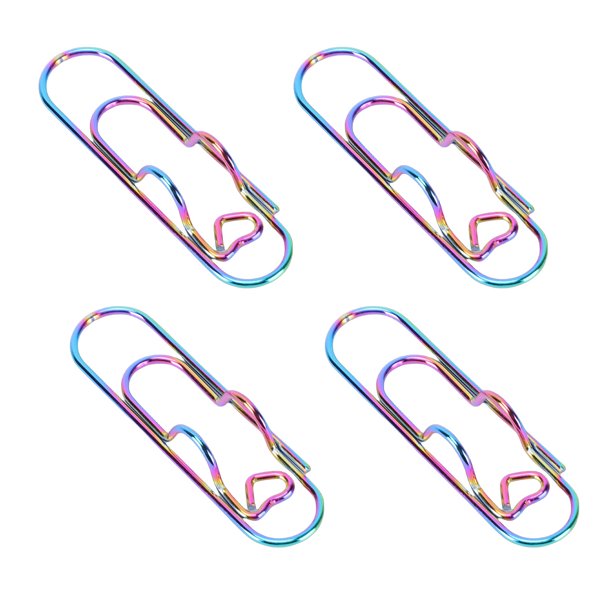 Bolígrafo 20 Clips De Metal Para Bolígrafos, Soportes Para Bolígrafos Para Cuadernos, Papeles, Abrazadera De Acero Inoxidable, Colorido