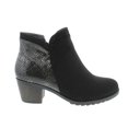 thumbnail image 2 of Moca Western-06 Women's Casual Faux Leather & Suede Bootie, Black 10 F US, 2 of 4
