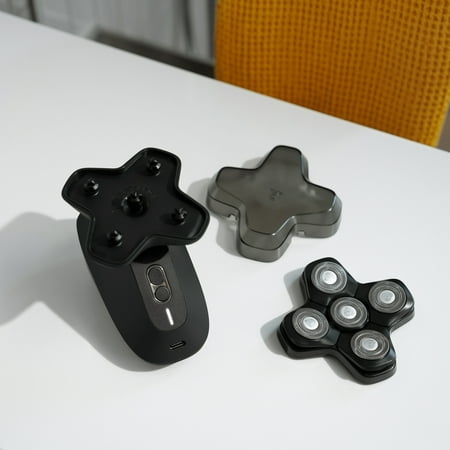 MANSCAPED® The Dome Shaver™ PRO Head Shaver for Bald Men – Five Rotary Blades with SkinSafe® & FlexAdjust Technology - Black