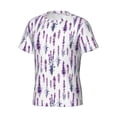 thumbnail image 3 of Rocae Lavender Flowers for Men's Moisture-Wicking Crew Tee - T-Shirt for Sports, Outdoor Activities, and Casual WearSmall, 3 of 9