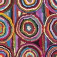 thumbnail image 2 of Safavieh Nantucket Collection NAN143A Handmade Abstract Geometric Abstract Art Pink and Multi Cotton Runner (2'3" x 14'), 2 of 3