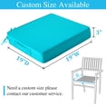 thumbnail image 2 of NAWAY 2pcs Outdoor Seat Cushions, 20" x 20" x 3" Water-resistant Outdoor Seat Pads with handle and Ties, Extra Thick Patio Chair Cushions for Patio Furniture - Tear, 2 of 8