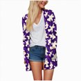 thumbnail image 4 of Towmus Women Halloween Long Sleeve Cardigan Cute Print Knitting Cardigan Long Sleeve Open Front Knitted Sweater Outwear Coat Tops, 4 of 6