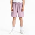 thumbnail image 2 of NOLDARES Toddler Boys blend Cotton Athletic Running Shorts, Kids Summer Casual Fashion Soccer Shorts(Purple,7-8 Years), 2 of 5