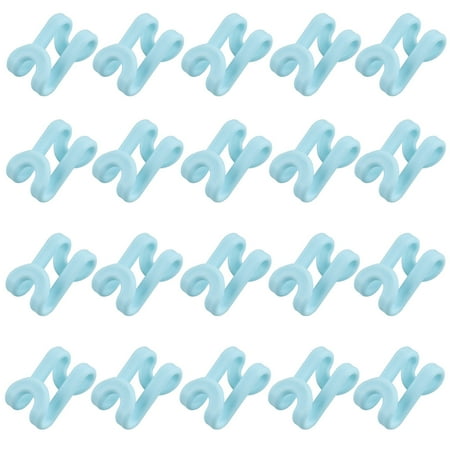 

Andvari 20Pcs Hanger Connection Hooks S-Shaped Space-Saving Design for All Hanger Types