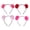 Couleur Assortie, variante sur EeaseCA 4 Pcs Adorables Serre-Têtes Boule de Cheveux Mode Anneaux de Cheveux Coiffure Attrayante Accessoires pour Cheveux pour la Maison Extérieur (Bleu, Blanc, Brun, Gris)