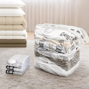MagicBag X-Large Vacuum Storage Bags, 4 Pack Cube Compression Bags for Bedding, Space Saving & Airtight