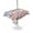 MediumPurple White, variant on Outdoor Tablecloth with Umbrella Hole for Patio/Picnic/Party/Camping, Blue Purple Gnomes Waterproof Table Cloth Round Cover Washable, Spring Hydrangea Flower Leaf Pink Plaid (Dia 54")