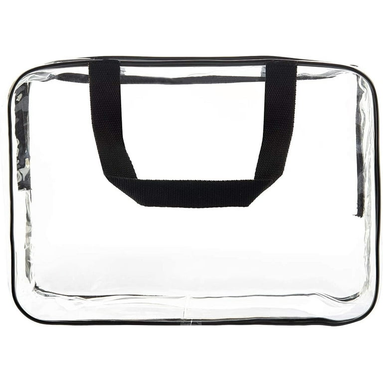 Dropship 2pcs Stylish Black & White Clear PVC Zipper Pencil Bag - Perfect  For Toiletries, Exam Supplies, Travel & Makeup to Sell Online at a Lower  Price
