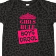 thumbnail image 4 of Inktastic Girls Rule, Boys Drool Girls Baby Bodysuit, 4 of 5