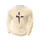 thumbnail image 4 of Amzcrzy - Sudadera Para Hombre, Estilo Informal, Holgada, Elástica, Para Fitness, Con Estampado De Manga Larga Y Cuello Redondo, Color Caqui, 3Xl, 4 of 5