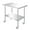 36 L x 24 W, variant on Jacgood Stainless Steel Work Table w/ Wheels |36x24inch | Food Prep NSF | Utility Work Station ,Adjustable Undershelf,Easy to Install