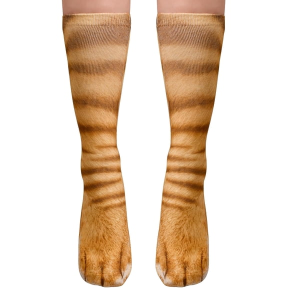 White Elephant Gifts for Adults Funny Animal Paw Socks Gag Gifts Christmas Stocking Stuffers for Men Women Him Teens