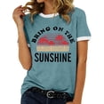 thumbnail image 1 of Xuewenshw T-Shirt à Col Rond Imprimé Élégant pour Femmes, 1 of 3