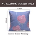 thumbnail image 2 of LALILO Throw Pillow Covers Flower Rose Flower Rose Accent Art Cushion Cover 18" x 18", 2 Pack, 2 of 6