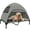 Light Grey, variant on PawHut Outdoor Elevated Dog Bed with Canopy Raised Dog Bed Coffee
