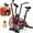 Red, variant on Winfita Air Bike, Air-Resistance Fan Bike, Cycling Exercise Bike with Dual Action Handlebars, Real-Time Monitor & Adjustable Seat, 350lbs Leg/Arm/Full Body Workout, Bluetooth APP for Home Training