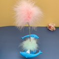 thumbnail image 3 of Kitten Play Toy Spinning Fake Feather Funny Cat Treat Toy Kitten Turntable Toy, 3 of 10