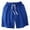 Blue, variant on zeranth Men Summer Casual Shorts Elastic Drawstring Waistband Pockets Athletic Shorts Solid Color Wide Leg Quick-drying Fitness Shorts