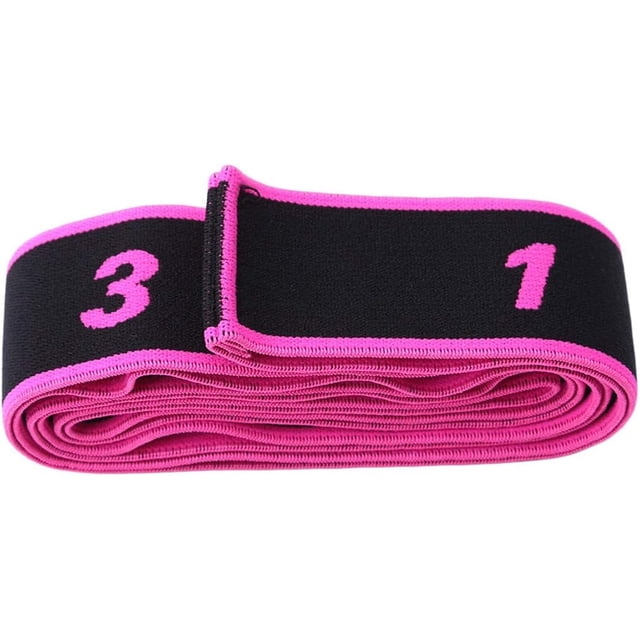 Banda elástica latina Correas de estiramiento de baile Banda elástica para gimnasio Yoga Fitness Bailarina Gimnasia Ejercicio, rosa roja