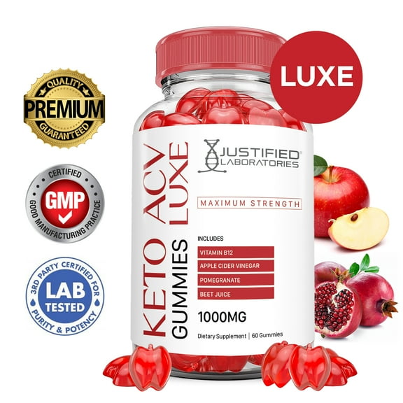 Luxe Keto ACV Gummies 1000MG Dietary Supplement 60 Gummys