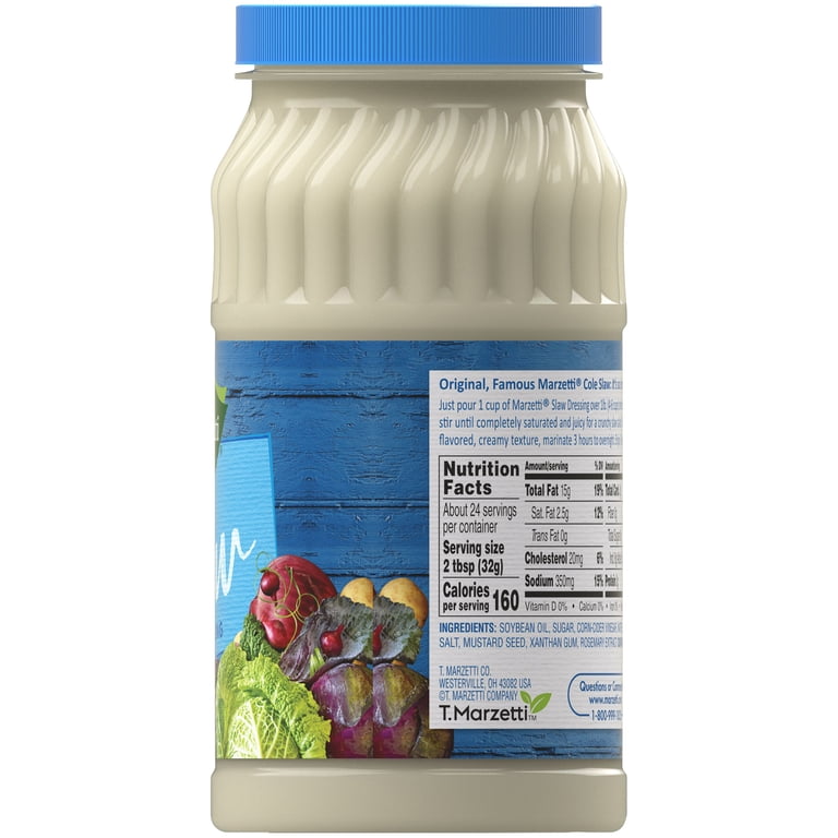 Marzetti The Original Slaw Dressing, 24 fl. oz. Jar - Walmart.com Marzetti The Original Slaw Dressing, 24 fl. oz. Jar - Walmart.com