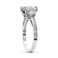 thumbnail image 3 of IGI Certified Lab Grown Diamond Engagement Ring | Center 7.5MM Princess Cut 3 Stone Anniversary Wedding Rings For Women In 18K Solid White Gold | F-G, VS-SI Quality (3.30 Ctw) Ring Size-5.5, 3 of 7