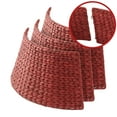 thumbnail image 5 of 24-Inch Water Hyacinth Christmas Tree Collar, Woven Tree Base Cover with Cord Cut Out, Red, 5 of 6