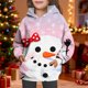 thumbnail image 5 of Sudadera con capucha para niñas y niños, sudadera de manga larga con cuello redondo y estampado de moda, jersey con bolsillo, sudadera de poliéster para niñas, 5 of 8