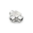 thumbnail image 3 of BSP Female Tee Thread 3 Way 304 Stainless Steel Tee Pipe Fitting Connector Adaptor 2pcs SS304 1/8" 1/4" 3/8" 1/2" 3/4", 3 of 4