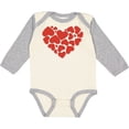 thumbnail image 3 of Inktastic Love, Romance, Hearts, Valentine - Red Girls Long Sleeve Baby Bodysuit, 3 of 5