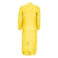 thumbnail image 5 of ZHOUCHANKIDS Women's Lace Top Short Front and Long Back Elegant Shirt Long Sleeve Asymmetrical High Low Dress Cover-Up Yellow XXXL, 5 of 5