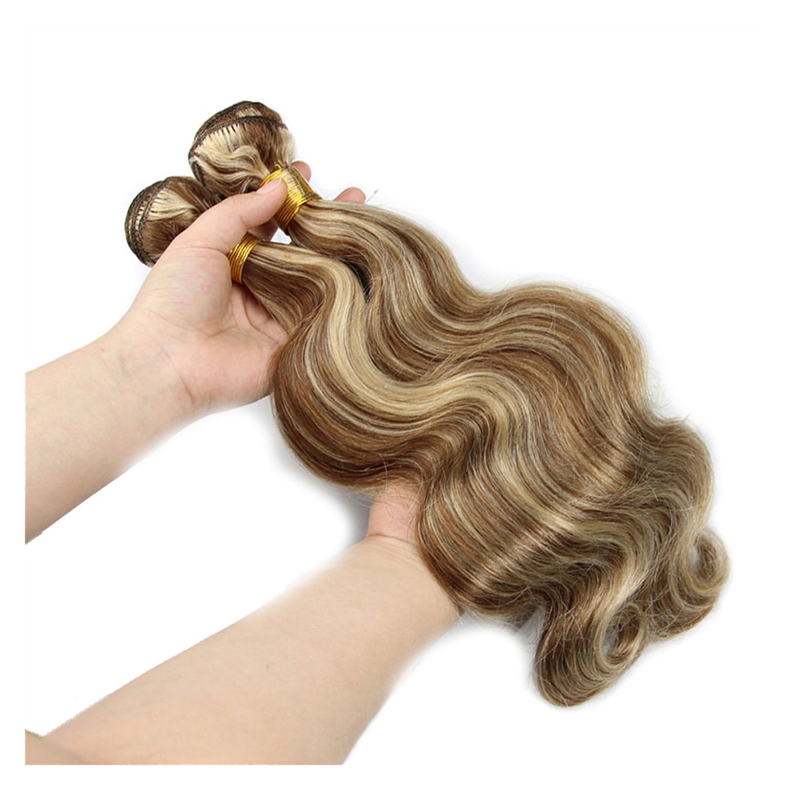 Highlight Human Hair Bundles  P4/613 Highlight Bundles For Black Women Remy Body Wave Ash Blonde Colored Human Hair Weave 1/3 Bundles