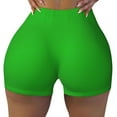 thumbnail image 2 of Picia Green Printed Workout Shorts for Women Seamless Scrunch Butt Lifting High Waisted Yoga Gym Booty Running Moisture-wicking Short Pants-, 2 of 9