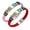 Pink & Red, variant on 2pcs Glow in the Dark Cross Leather Bracelets, Christian Wristbands for 2, Religious Matching Jewelry for Couples Lovers Friends