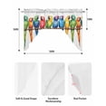 thumbnail image 5 of Colorful Parrot Swag Valances for Windows, Small Curtains Drapes, Watercolor Modern Funny Animal Bird Kitchen Window Curtains Over Sink Window Treatment Valance for Bedroom/Bathroom 56"x36", 5 of 5