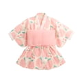 thumbnail image 1 of Vestido de baño con estampado de kimono para primavera, verano y otoño, vestido japonés para niñas, 1 of 6