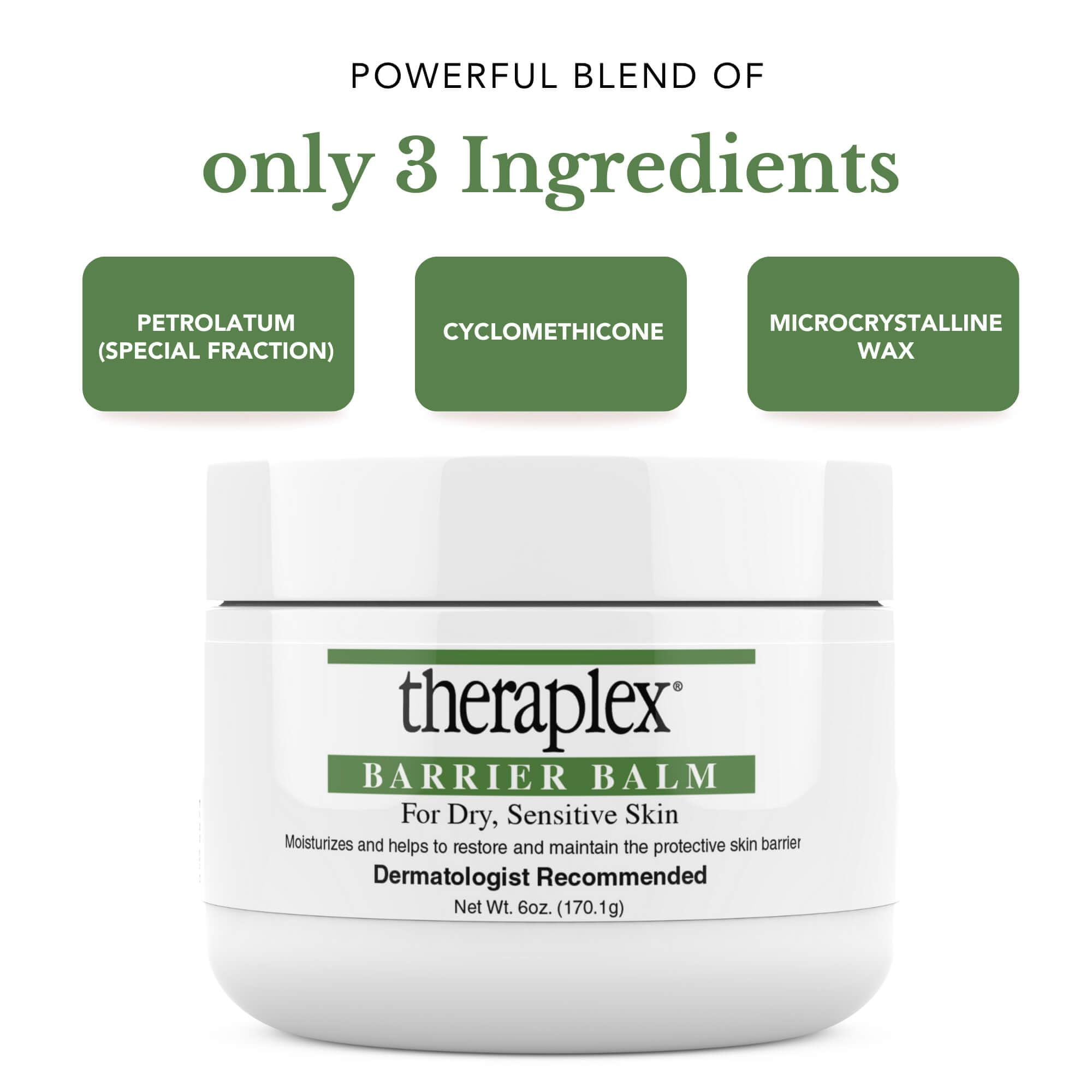 Theraplex Skincare Essentials Combo: Barrier Balm, Clear Body Lotion for After Shower, and Daily Hydrating Moisturizer - Dermatologist Recommended, Noncomedogenic, Hypoallergenic