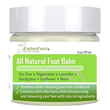 Dr. Entre's Foot Balm: Organic Moisturizing Antifungal Relief, Essential Oil Based Cream, 2