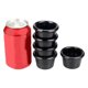 thumbnail image 2 of Cuenco para salsa de 6 x 3,8 cm, salseras redondas de melamina brillante de 6 cm, 50 ml, color negro, mini taza para salsa, vajilla americana para cafetería, 2 of 5