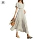 thumbnail image 1 of Vestido de vacaciones Vestido largo informal de playa con hombros descubiertos y hombros descubiertos, Blanco, M tholdsy AP001405-02B, 1 of 7