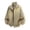 Khaki, variant on Men's Stand-Up Collar Zip-Up​ Bomber Jacket – Pilot Style Windbreaker for Spring & Autumn Couples Wear