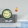thumbnail image 2 of Reloj de pared con diseño de pájaros cantores, reloj musical con sonido de pájaros, estatua de serpiente china, resina decorativa, adecuado para ofici, 2 of 8