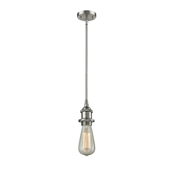 Innovations 1-LT LED Bare Bulb 4.5" Pendant - Brushed Satin Nickel - 516-1S-SN-LED