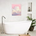 thumbnail image 5 of NEONWE Pink Clouds Canvas Wall Art Watercolor Sky White Clouds Natural Landscape Prints Posters Living Room Decor Abstract Painting Home Art Bedroom Bathroom Office Wall Decor, 16x12 Inches, 5 of 7
