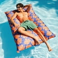 thumbnail image 4 of Big Joe Lagoon Lounger Pool Float, Doubled-Sided Mesh, Quick Draining Fabric, No Inflation Needed, Sweet Shells Berry, 4 of 8